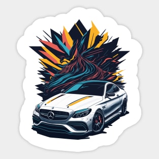 Mercedes AMG C63 - Car Classic Sticker